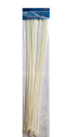 Kabelbinder 100 Stück 4,8 x 435 mm weiß Nylon...