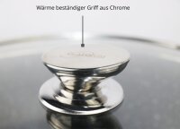 Servierpfanne Schmorpfanne Kochtopf mit Deckel Induktion Ø24cm Aluguss