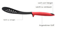 Kochbesteck Küchenhelfer Set 7-teilig, Rot