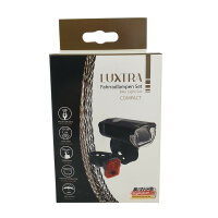 Luxtra Fahrradlampen Set 30 Lux Front und Rücklicht StVZO kompatibel