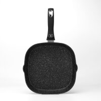 Grillpfanne, Steakpfanne, Fischpfanne Abnehmbarem Griff Ø 28 cm