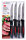 Alpina 6 teiliges Steakmesser-Set aus Edelstahl, schwarz-rot