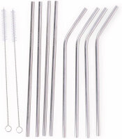 8 x Edelstahl Strohhalme Öko-Strohhalme-Set aus...