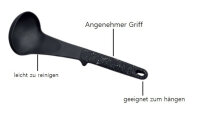 Cheffinger Kochbesteck Küchenhelfer Set 7-teilig, Schwarz