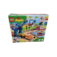 LEGO DUPLO Güterzug, Push & Go Lok mit Lichtern...