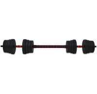 DMS® 2in1 Lang- Kurzhanteln Hantelset Gewichte Hantelscheiben Krafttraining 30kg