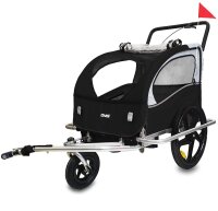 DMS® Fahrradanhänger 2in1 Kinderanhänger Fahrrad Anhänger Jogger Radanhänger