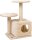 Karlie Kratzbaum Argo – Schlaf- und Kratzmöbel für Katzen Beige, 70 cm