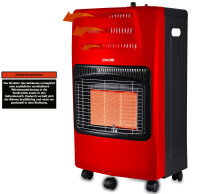 Gasheizofen 4200W Heizgerät Gasheizung Gasheizstrahler Infrarot Rot