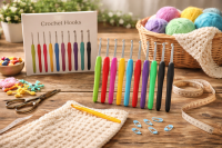 9 tlg. Ergonomisches Häkelnadel Set