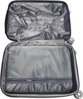 DMS® 3tlg Hartschalenkoffer Reisekoffer Schloss ABS-Hartschale Silber