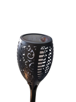 4er LED Solar Gartenfackeln Flammenlicht 33LED IP65 wasserdicht