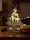 LED Holz Weihnachtsbaum mit Schneemann Motiv
