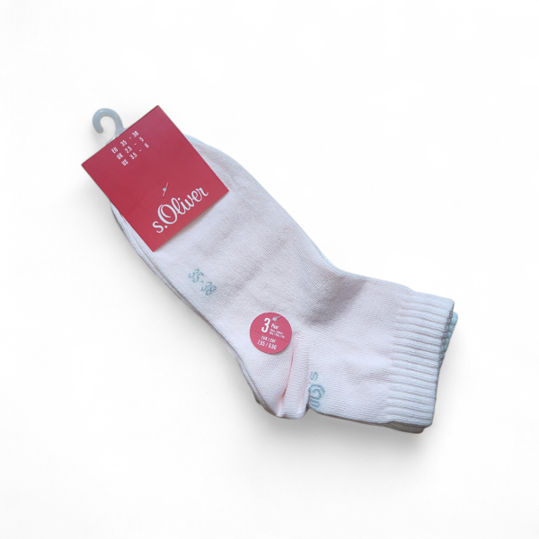 3 Paar Sneaker Socken S. Oliver, Größe 35-38